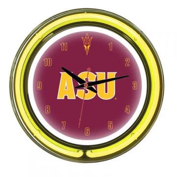Arizona State Sun Devils 14 Inch Neon Wall Clock