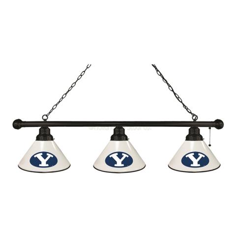 BYU Cougars 3 Shade Black Billiard Light