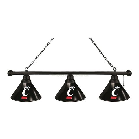 Cincinnati Bearcats 3 Shade Black Billiard Light