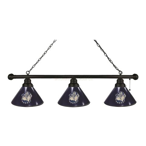 Georgetown Hoyas 3 Shade Black Billiard Light