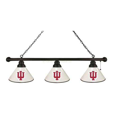 Indiana Hoosiers 3 Shade Black Billiard Light