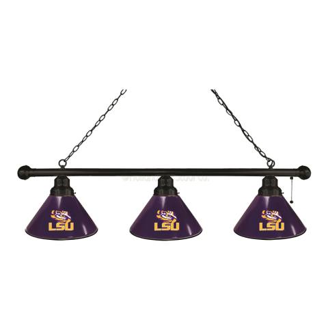 LSU Tigers 3 Shade Black Billiard Light