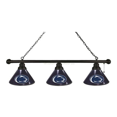 Penn State Nittany Lions 3 Shade Black Billiard Light