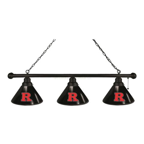 Rutgers Scarlet Knights 3 Shade Black Billiard Light