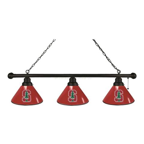 Stanford Cardinal 3 Shade Black Billiard Light