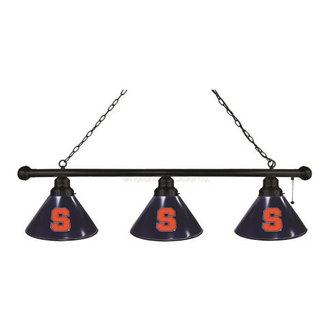 Syracuse Orange 3 Shade Black Billiard Light