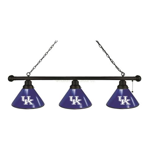 Kentucky Wildcats 3 Shade UK Black Billiard Light