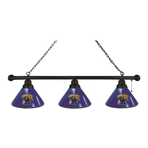 Kentucky Wildcats 3 Shade Cat Black Billiard Light