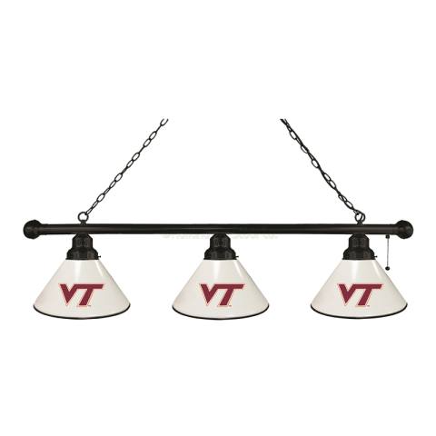 Virginia Tech Hokies 3 Shade Black Billiard Light