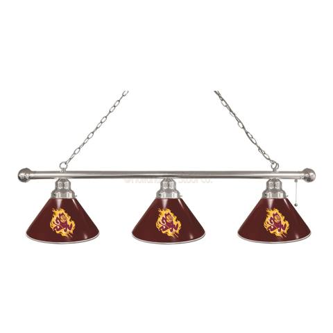 Arizona State Sun Devils 3 Shade Chrome Billiard Light