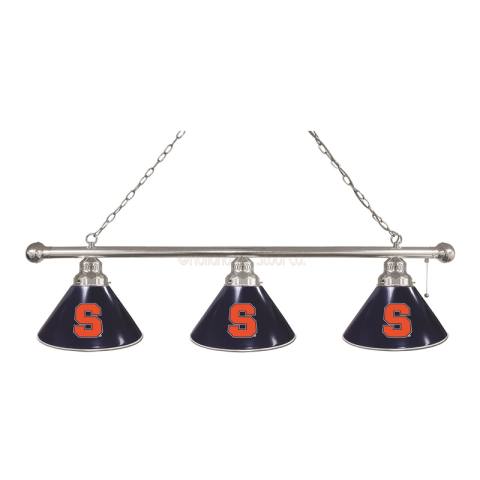 Syracuse Orange 3 Shade Chrome Billiard Light