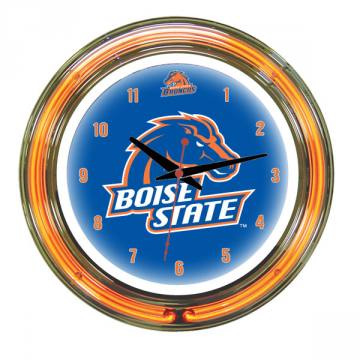 Boise State Broncos 14 Inch Neon Clock