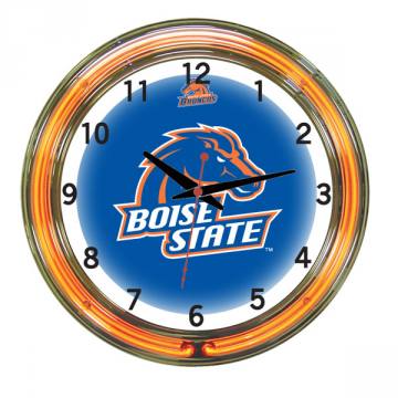 Boise State Broncos 18 Inch Neon Clock