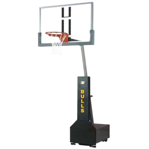 Bison Club Court Super Glass Portable Basketball Goal