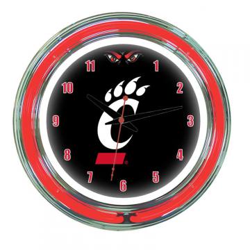 Cincinnati Bearcats 14 Inch Neon Wall Clock