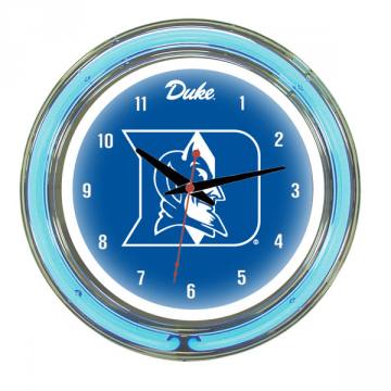 Duke Blue Devils 14 Inch Neon Clock