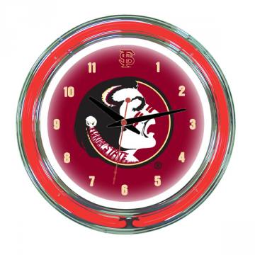 Florida State Seminoles 14 Inch Neon Clock