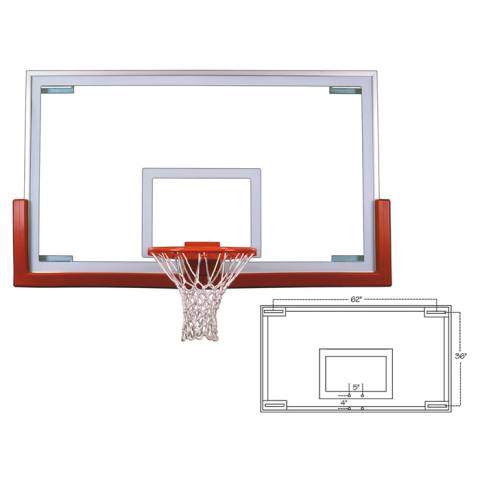 First Team FT234 72 Inch Glass Backboard