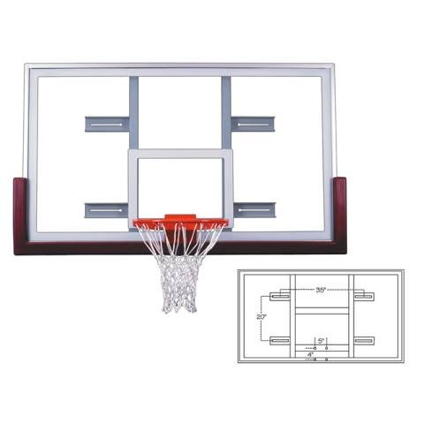 First Team FT240 72 Inch Glass Backboard