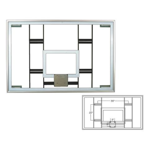 First Team FT241 72 Inch Glass Backboard