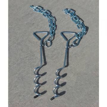 Auger-Style Soccer Goal Anchors - Set of 2