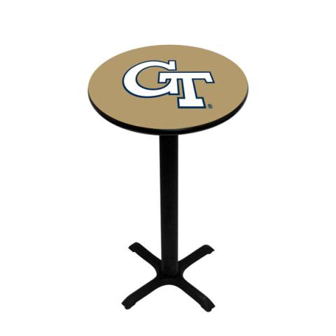 Georgia Tech Yellow Jackets Black Pub Table