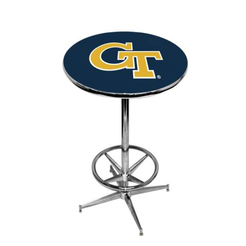 Georgia Tech Yellow Jackets Chrome Pub Table