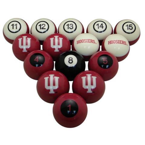 Indiana Hoosiers Pool Ball Set