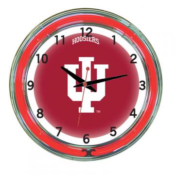 Indiana Hoosiers 18 Inch Neon Clock