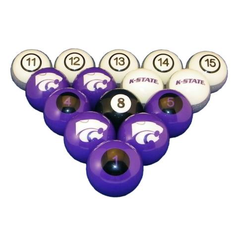 Kansas State Wildcats Pool Ball Set