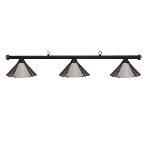 HJ Scott Matte Black Billiard Light - Gunmetal Shade