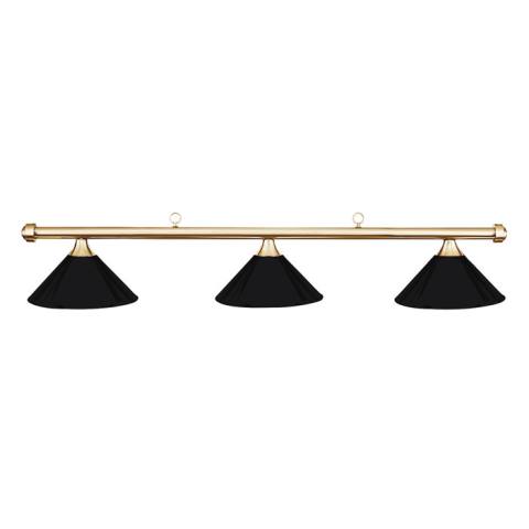 HJ Scott Brass Billiard Light - Black Shade