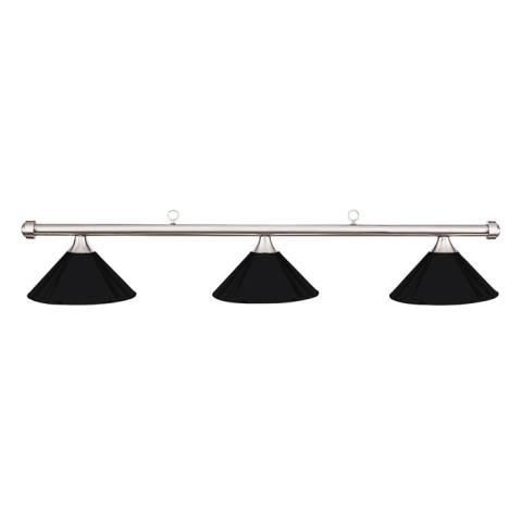 HJ Scott Chrome Billiard Light - Black Shade