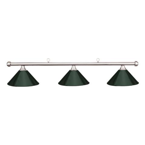 HJ Scott Chrome Billiard Light - Green Shade