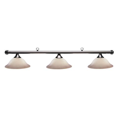 HJ Scott Gunmetal Billiard Light - Frosted Glass Shade