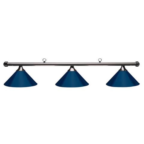 HJ Scott Gunmetal Billiard Light - Blue Shade