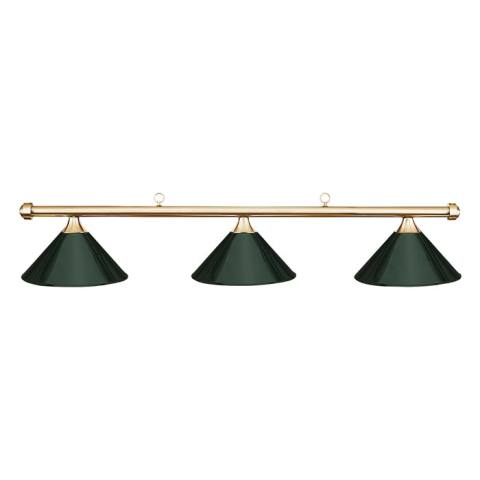 HJ Scott Brass Billiard Light - Green Shade