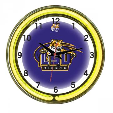 LSU Tigers 18 Inch Neon Clock