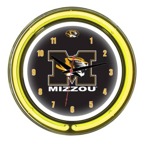 Missouri Tigers 14 Inch Neon Clock