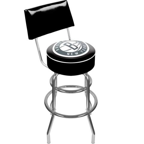 Brooklyn Nets Bar Stool with Back