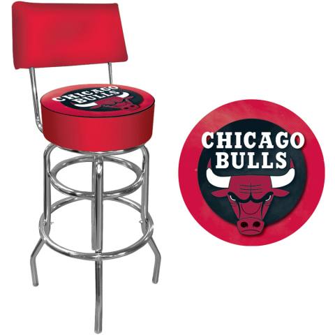 Chicago Bulls Bar Stool with Back