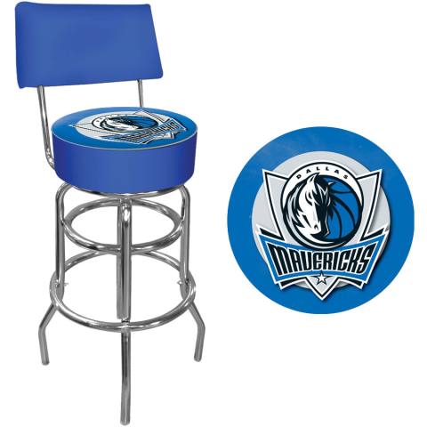 Dallas Mavericks Bar Stool with Back