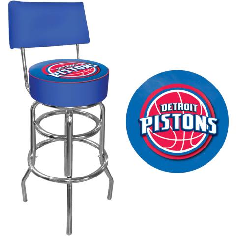 Detroit Pistons Bar Stool with Back