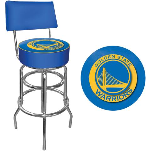 Golden State Warriors Bar Stool with Back