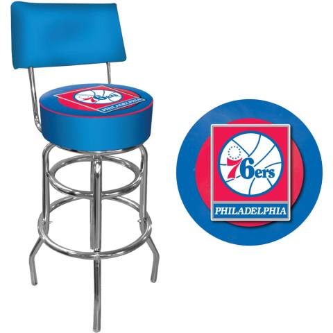 Philadelphia 76ers Bar Stool with Back