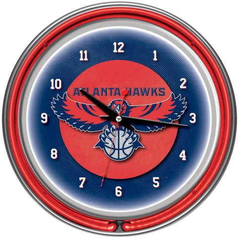 Atlanta Hawks Neon Clock