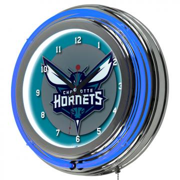Charlotte Hornets Neon Clock
