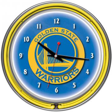 Golden State Warriors Neon Clock