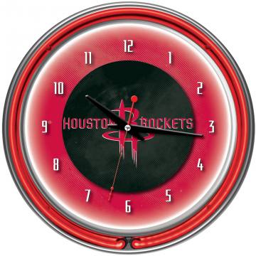 Houston Rockets Neon Clock