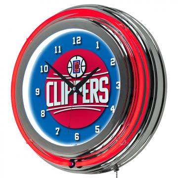 Los Angeles Clippers Neon Clock